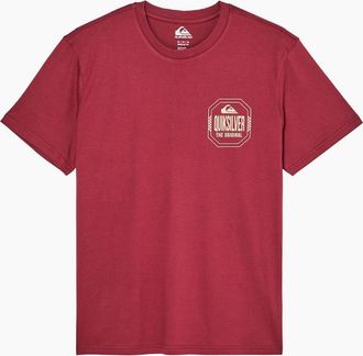 Quiksilver Mens Quiksilver Mens Ace Chest Short Sleeve T-Shirt - Red - Size: 38