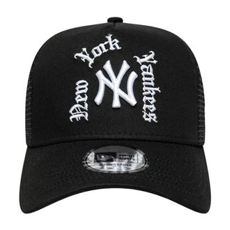 New Era Wordmark Trucker New York Yankees - unisex - Petten - Zwart - ONE Size - Accessoires