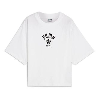 Puma (WMNS) PUMA Classics Relaxed T-shirt White 626808-02