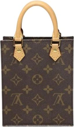 Louis Vuitton Pre-owned Canvas Mini Tas - Dames - Vintage Mini Tas - Bruin - ONE Size - Vintage