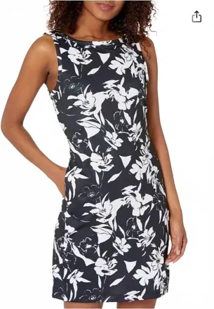 Columbia Chill River Printed Mini Dress In Black