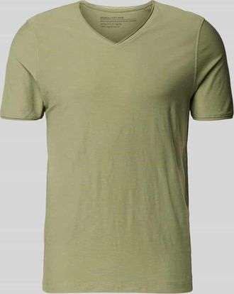 Mc Neal T-Shirt mit geripptem Rundhalsausschnitt in Lind, Gr&ouml;&szlig;e XXXL