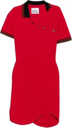 Vivienne Westwood Kleedjes, Dames, Rood, S, Katoen, Glory Polojurk