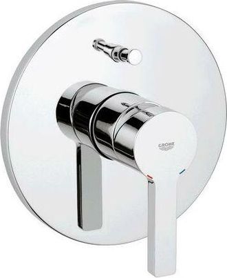 GROHE Mezclador Lineal Grande Para Ba&ntilde;era Con Una Mano, Roseta Redonda, Conversi&oacute;n Autom&aacute;tica Ba&ntilde;era/ducha, Color: S&uacute;per Acero - 19297dc1