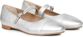 SaintG Garlen Mary Jane Cap Toe Flat in Silver at Nordstrom Rack, Size 11