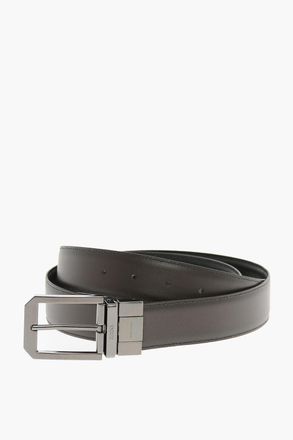 Ermenegildo Zegna Cintura in Pelle con Fibbia in Metallo Ermenegildo Zegna