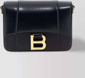 Balenciaga hourglass small leather crossbody bag