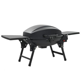 Berkfield Home Portable Gas BBQ Grill with Cooking Zone Black