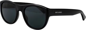 Saint Laurent Maxime Zonnebril - unisex - Zonnebrillen - Zwart - 54 MM - Nylon - Accessoires