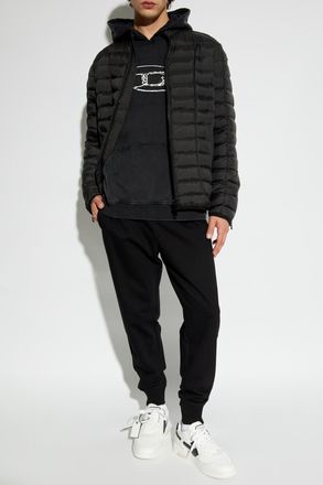 Diesel Quilted Jacket W-PILOT, Mens, Black