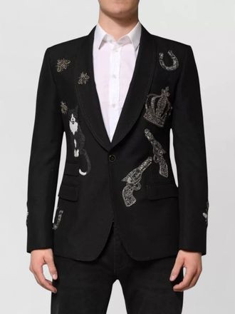 Dolce & Gabbana embellished suit blazer