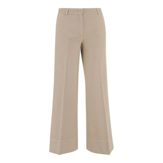 Ql2 Quelledue Wide Trousers, female, Beige, Size: 3XL Melody Trousers