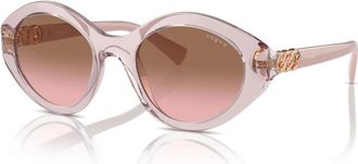 Vogue Eyewear Roze Zonnebril - Dames - Zonnebrillen - Roze - 52 MM - Nylon - Accessoires