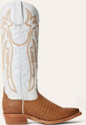 Stetson Womens Toni Exotic Western Boots In Tan