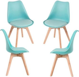 Regalos Miguel Regalos Miguel - Packs Sillas Comedor - Pack 4 Sillas Synk Basic - Verde Agua