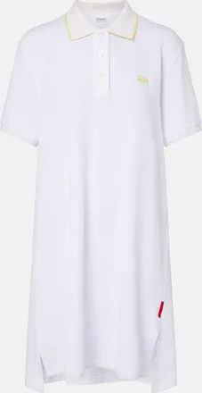 Loewe Double L cotton piqu&eacute; polo dress