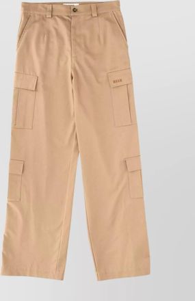 Msgm oversized cargo trousers featuring pockets