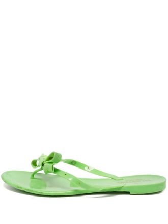 Valentino Garavani Rockstud sandals - women - Rubber/Rubber/Rubber - 38 - Green