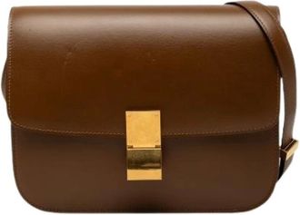 Celine Pre-owned Cross Body Bags, female, Brown, Size: ONE SIZE Pre-owned Classic Box Bag