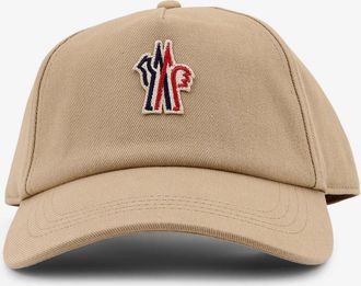 Moncler Cappello in cotone con patch logo frontale - MONCLER GRENOBLE - gender_Man