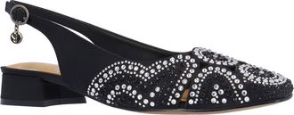 J. Reneé Nicolette Slingback Flat in Black at Nordstrom, Size 10.5