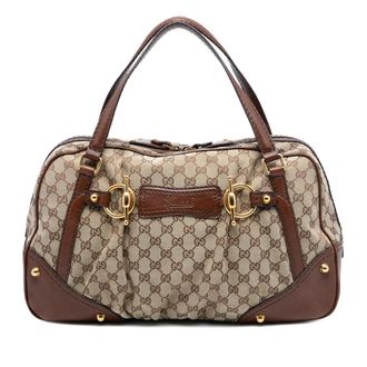 Gucci Pre-owned Gucci GG Canvas Jockey Boston Bag Ladies 211967 203419
