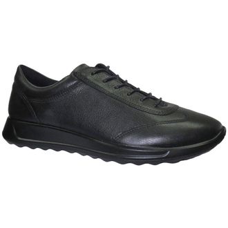 Ecco Ecco Flexure Runner 292333 Leather Womens Low Top Trainers - Black - Size:UK 6.5-7