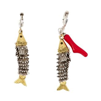 Isabel Marant Asymmetric Earrings - female - Isabel Marant - Earrings - Yellow - ONE SIZE - Accessories
