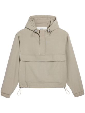 Ami hooded windbreaker - Neutrals