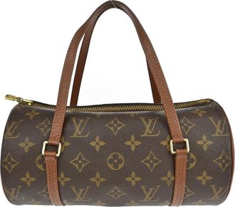 Louis Vuitton Papillon Handbag Monogram Canvas Brown Canvas Handbag (Pre-Owned)