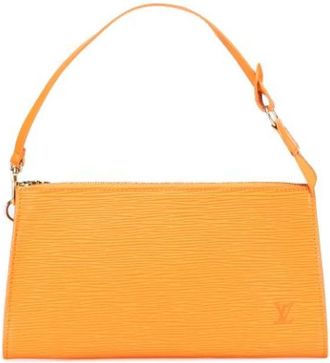 Louis Vuitton Pre-owned Shoulder Bags, female, Orange, Size: ONE SIZE Pre-owned Vintage Shoulder Bag