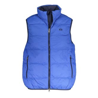 La Martina Blue Polyamide Men Mens Jacket