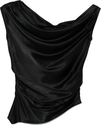 Staud Staud, Dames, Tops, Zwart, Maat: XS Zijde