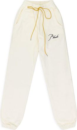 Rhude WHITE TERRY SWEATPANTS