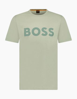 HUGO BOSS Mens Hugo Boss Thinking 1 Logo T-Shirt in Green - Size: 38