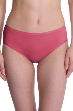 Natori Bliss Bare Cotton Hipster Briefs in Vintage Cherry at Nordstrom, Size Xx-Large