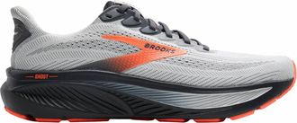 Brooks Mens Ghost 17 Shoes In Oyster Mushroom/orange/ebony