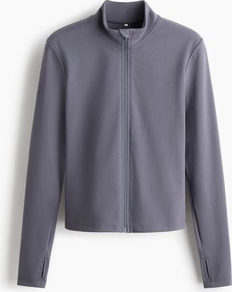 H&M Sportshirt mit SoftMove - Grau