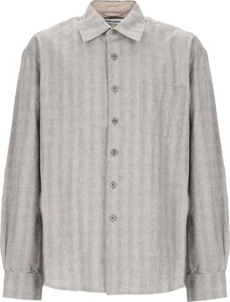 Our Legacy Cotton Linen Vertical Stripe Shirt