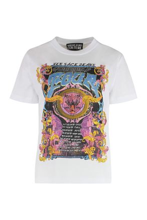 Versace Jeans Couture Cotton Crew-Neck T-Shirt