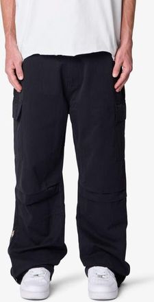 mnml Ultra Baggy Cotton Ripstop Cargo Pants in Black at Nordstrom, Size 31