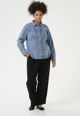 Kaffe Curve Denim jack Regular fit Washed Blue denim