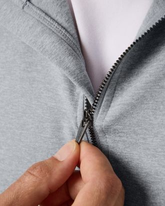 Vuori Clothing Coronado Half Zip Jacket | Light Heather Grey | Medium