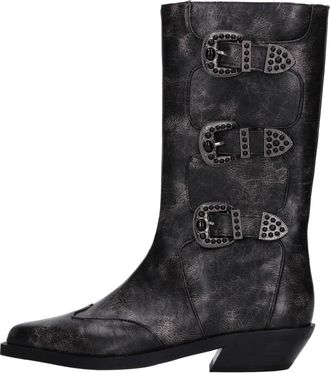 Noa Harmon Chief Cowboy Boot - Dames - Cowboylaarzen - Zwart - 37 EU - Leer - Schoenen