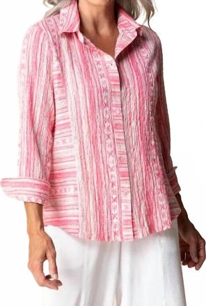 Habitat St. Tropez Stripe Favorite Shirt In Coral