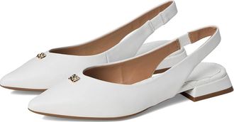 Aerosoles Nayana Womens Flat Shoes Bright White Leather : 6.5 B - Medium