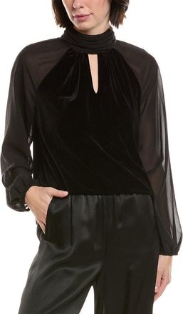 Vince Camuto Velvet Mock Neck Top