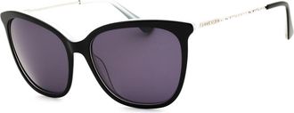 Anne Klein AK7083 001 Womens Sunglasses Black Size 57