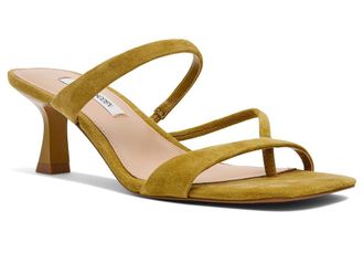 Steve Madden Ajay Womens Sandals Olive Suede : 7.5 M, Leather