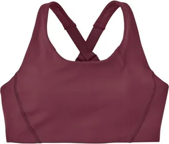Patagonia Shadowlite Mid Impact Adjustable Bra Sport-BH f&uuml;r Damen | rot